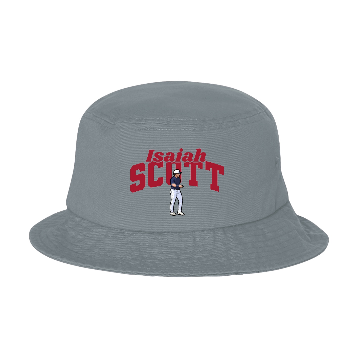 Bucket Cap — Signature Arch in Grey