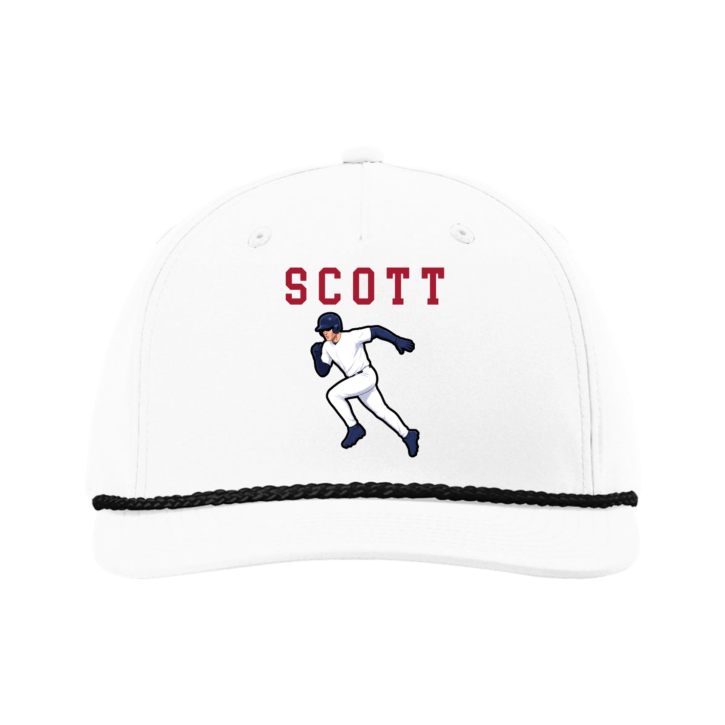 Five-Panel Classic Rope Cap — Shirsey in White