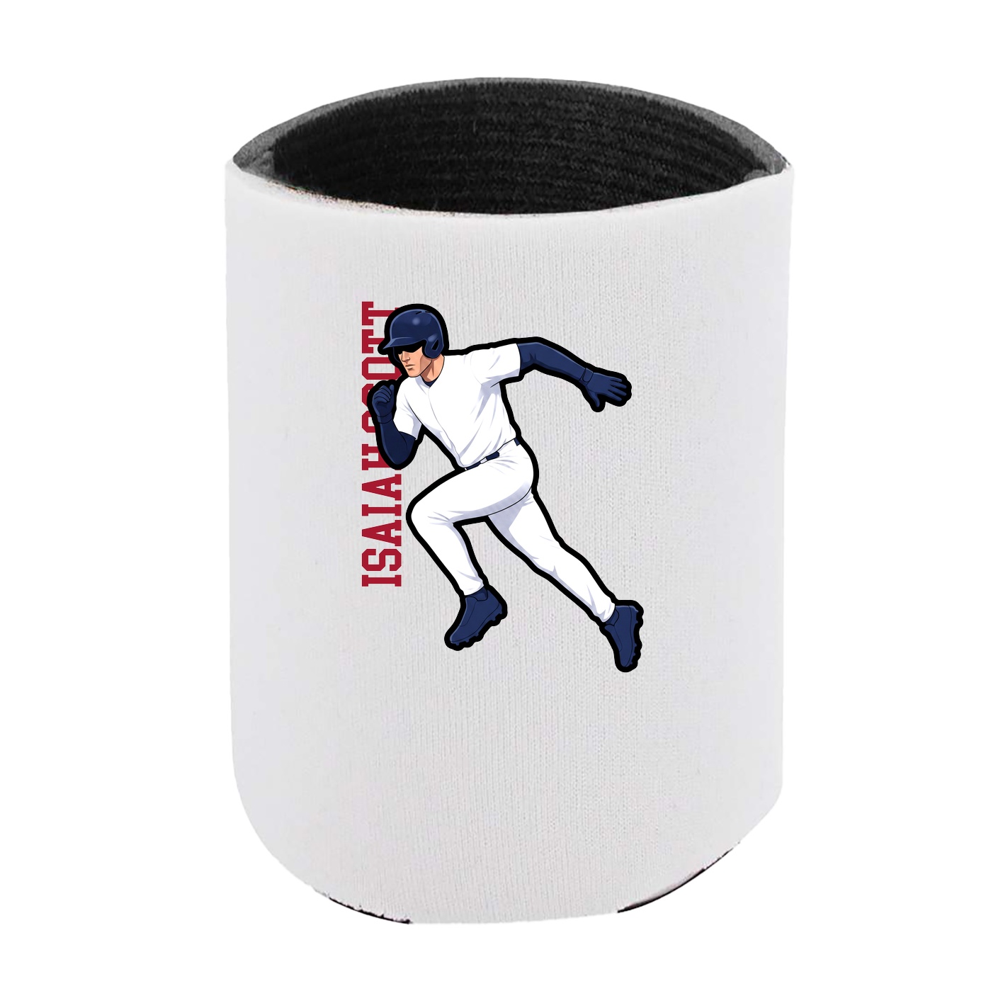 Can Holder — Name Vertical in White