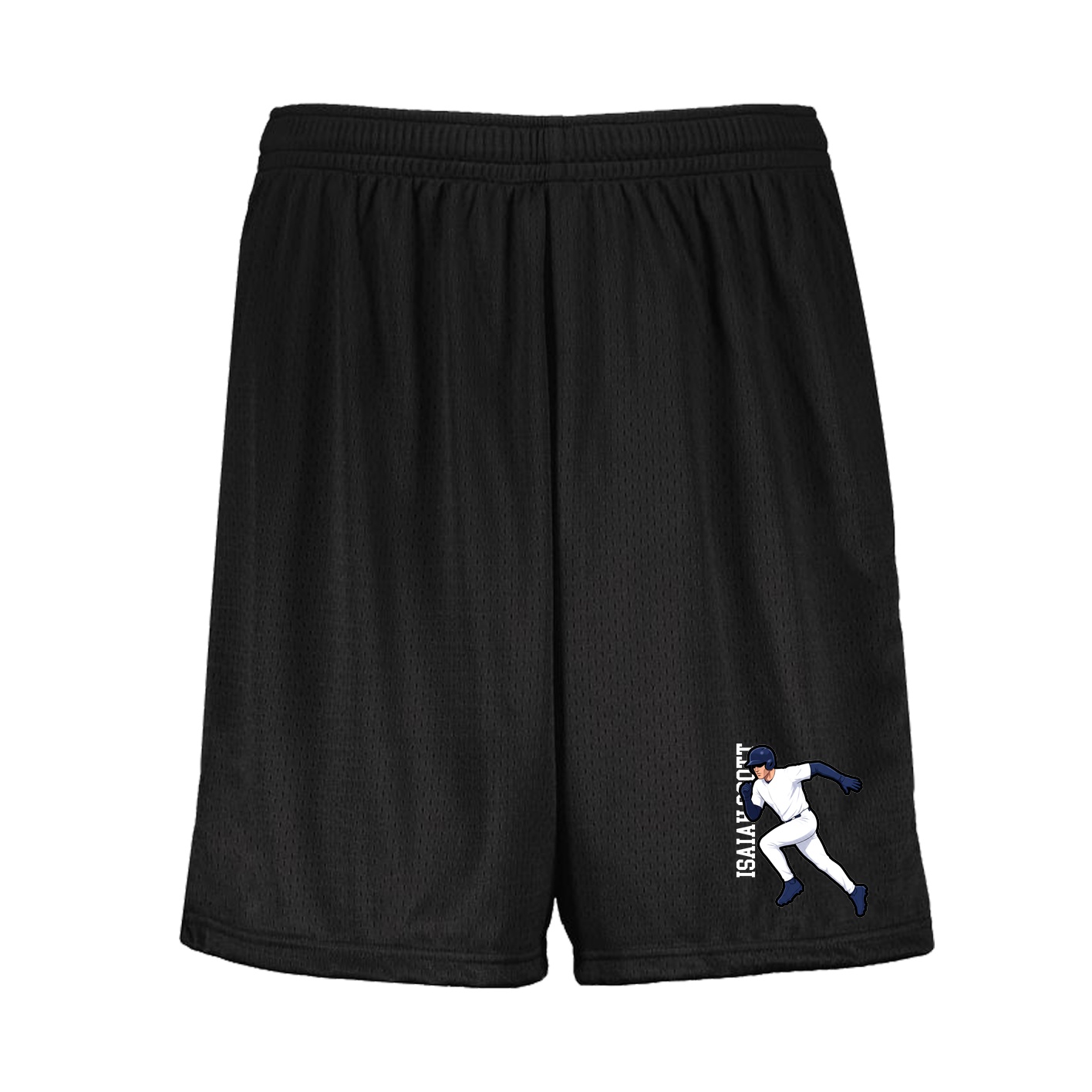Shorts — Name Vertical in Black