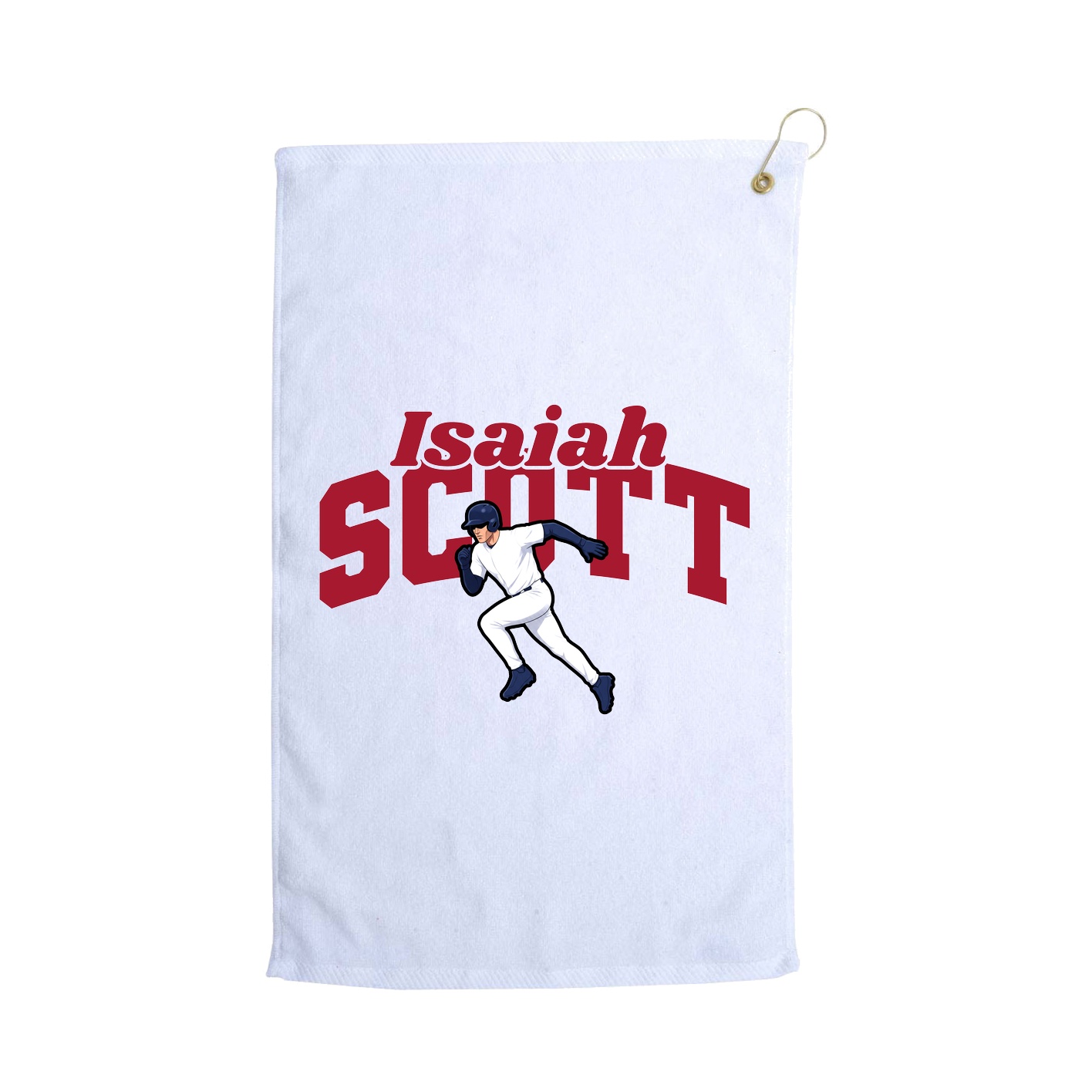 Golf Towel — Signature Arch in White