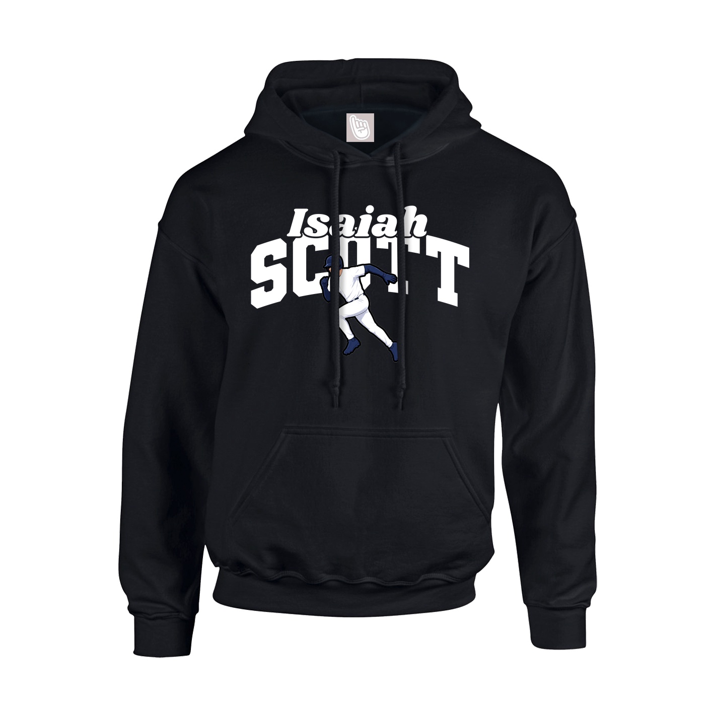 Hoodie — Signature Arch in Black