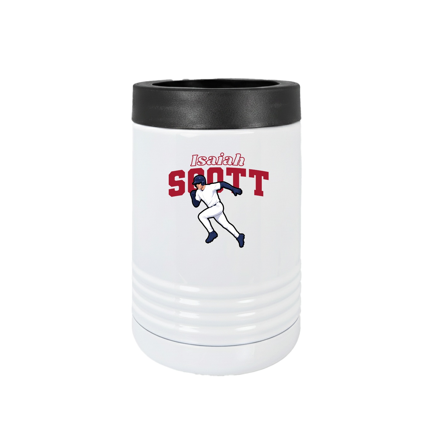 Beverage Holder — Name Arch in White