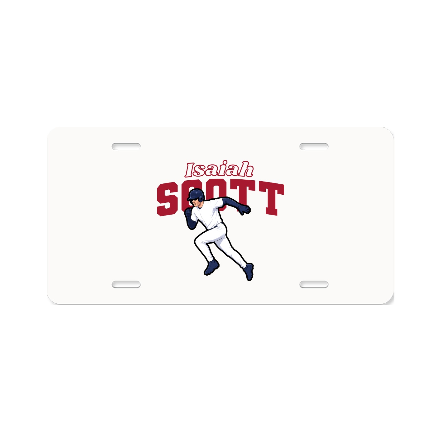 License Plate — Name Arch in Classic
