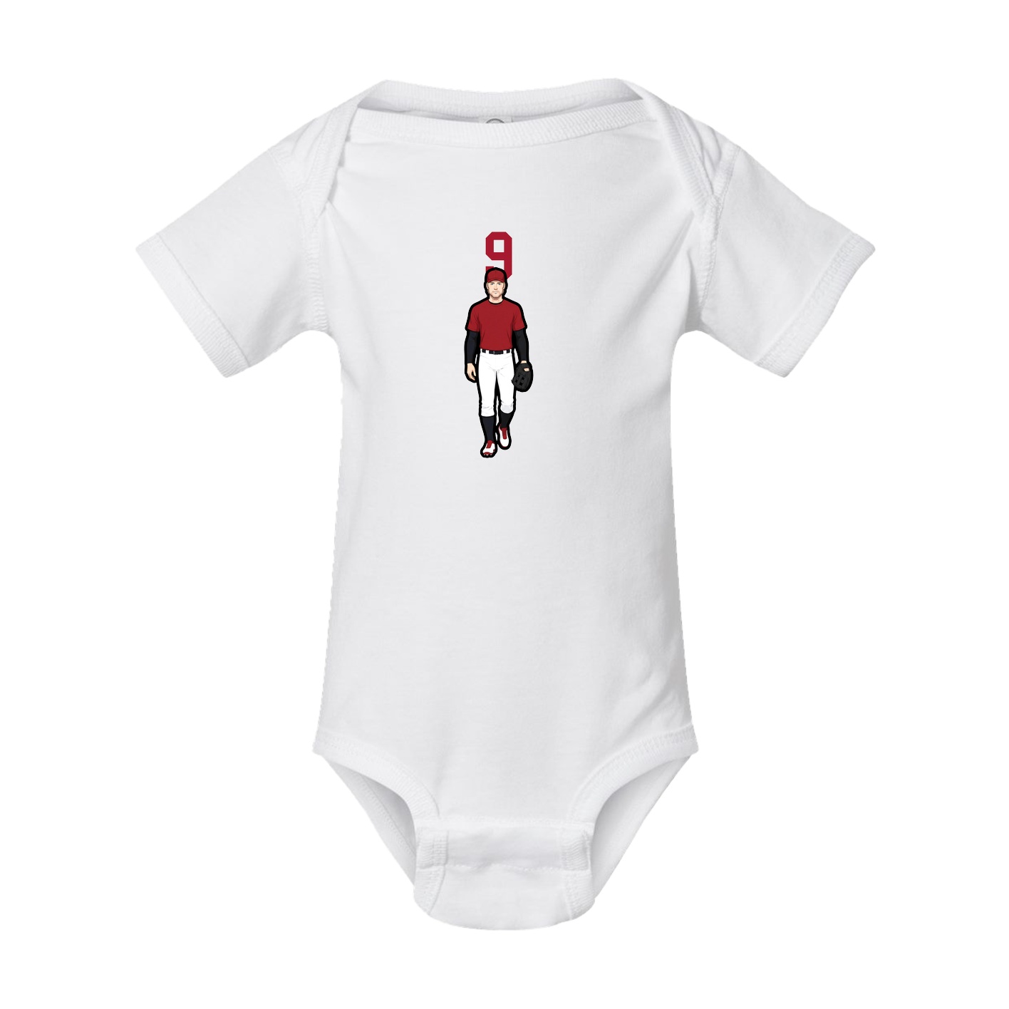 Baby Onesie — Number Top in White