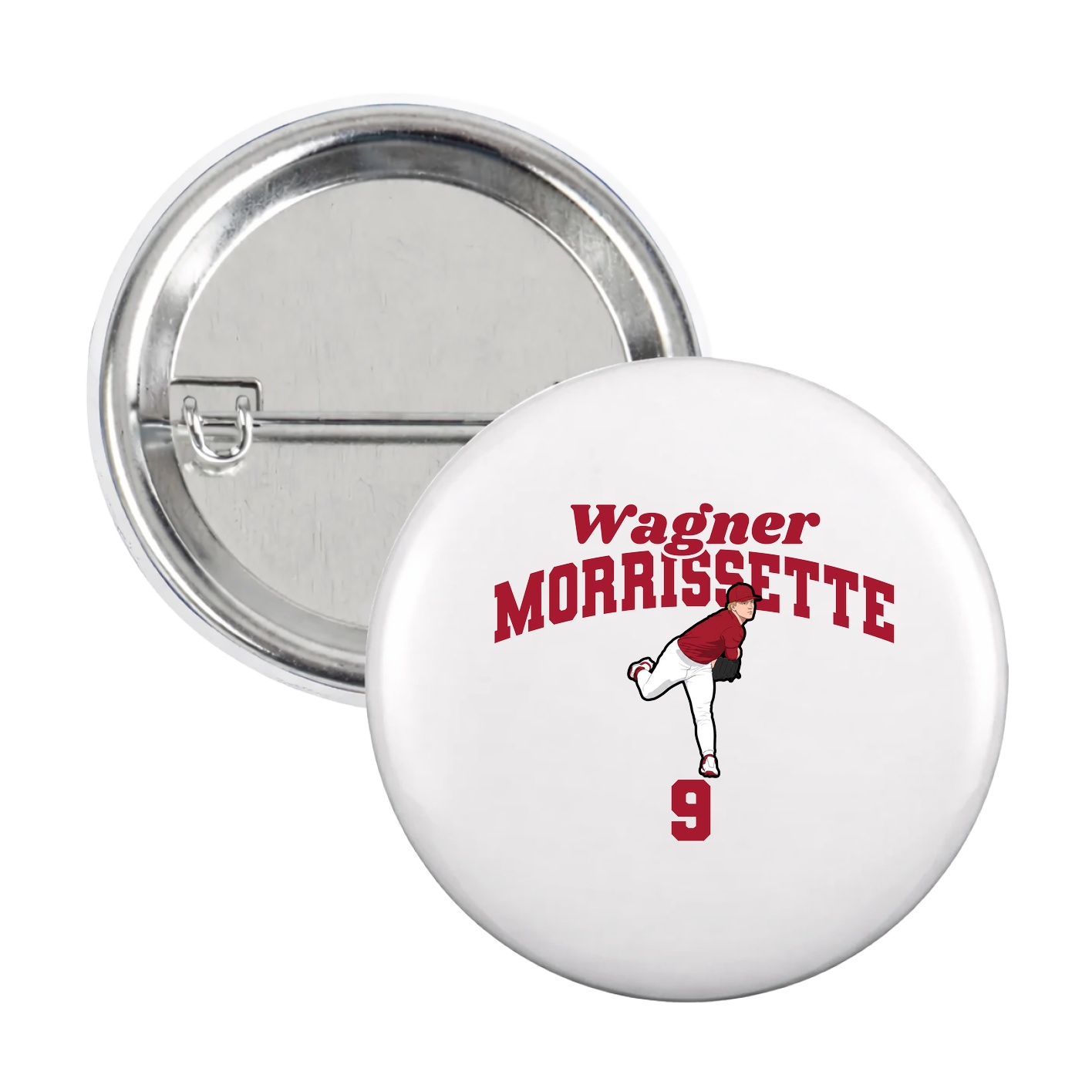 Game Day Button — Signature Arch in White