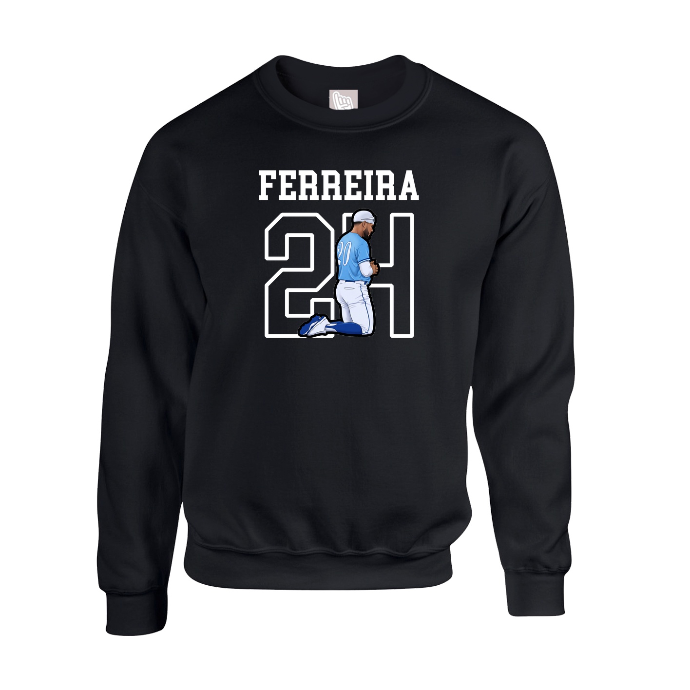 Fleece Crew — Shirsey in Black