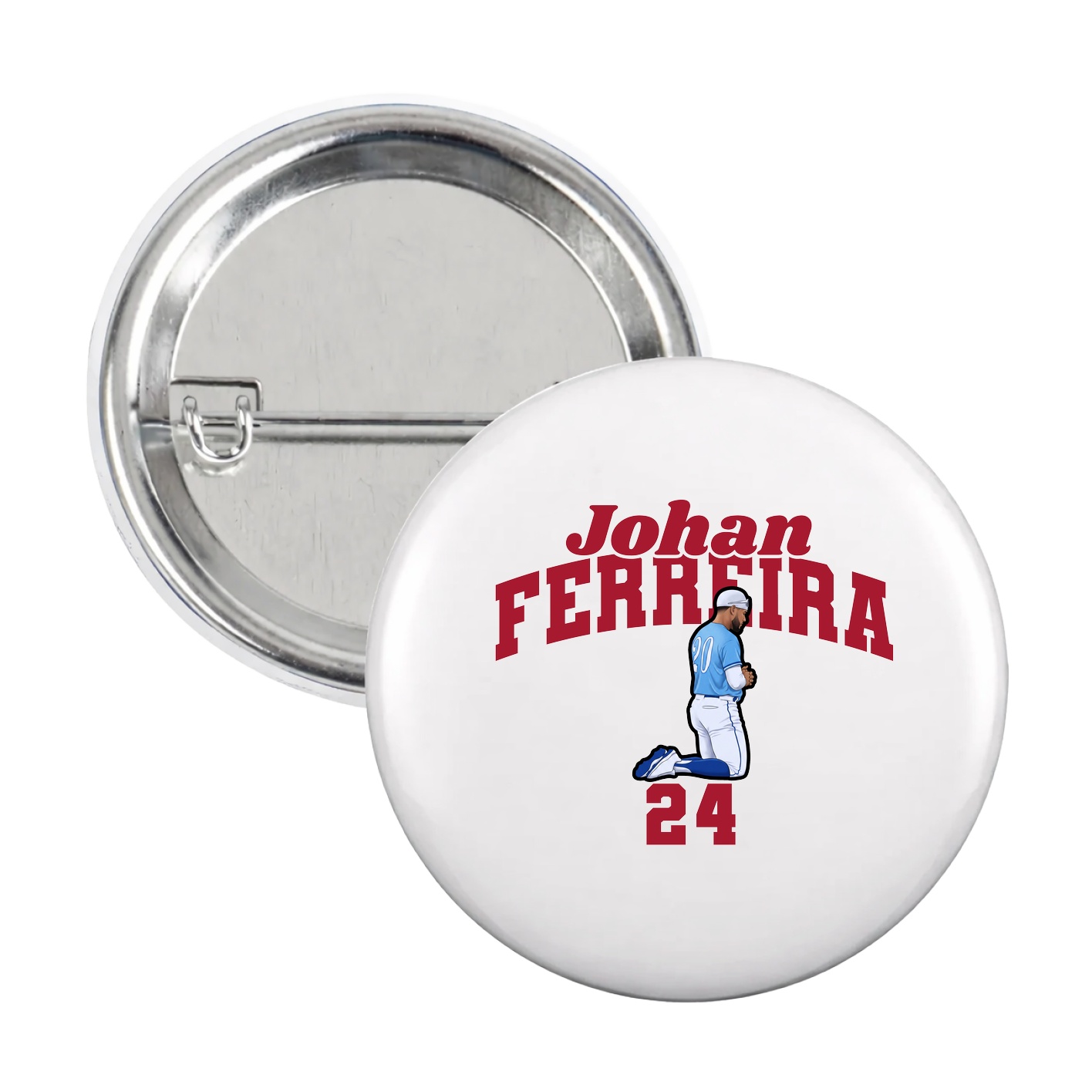 Game Day Button — Signature Arch in White