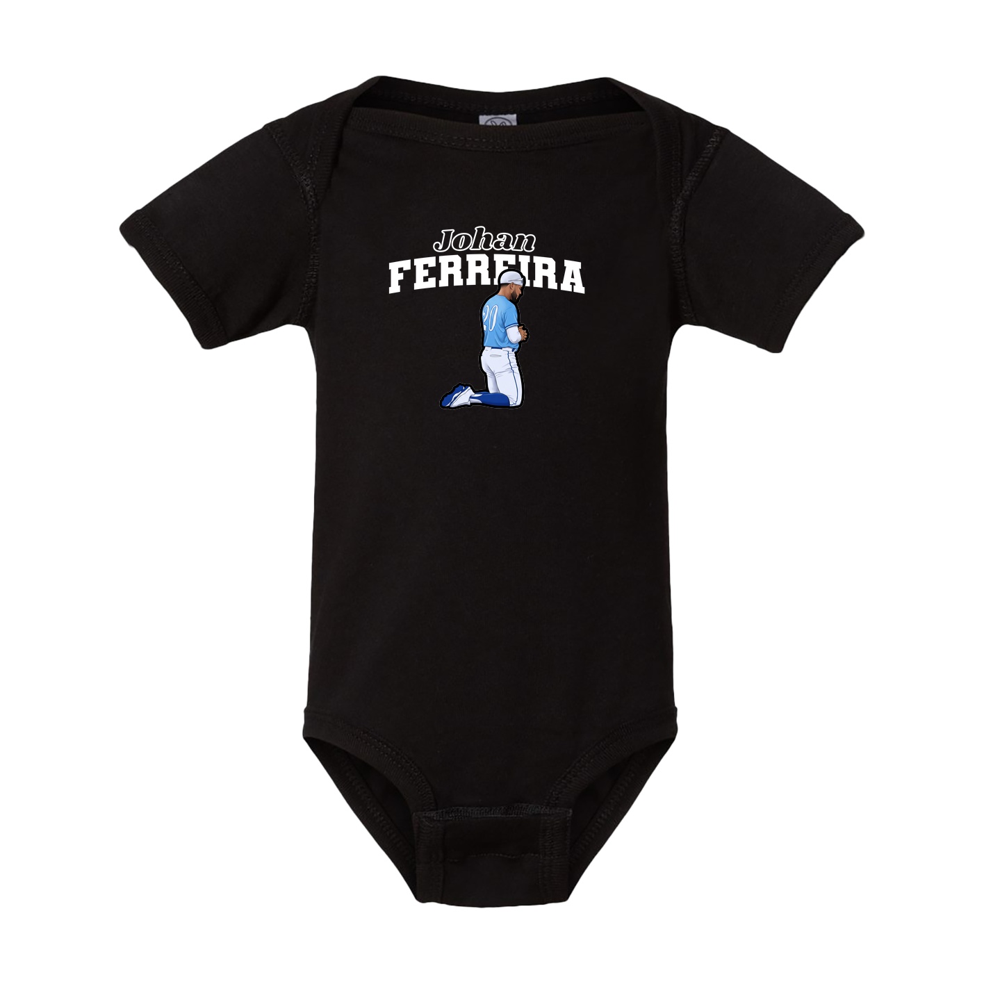 Baby Onesie — Name Arch in Black