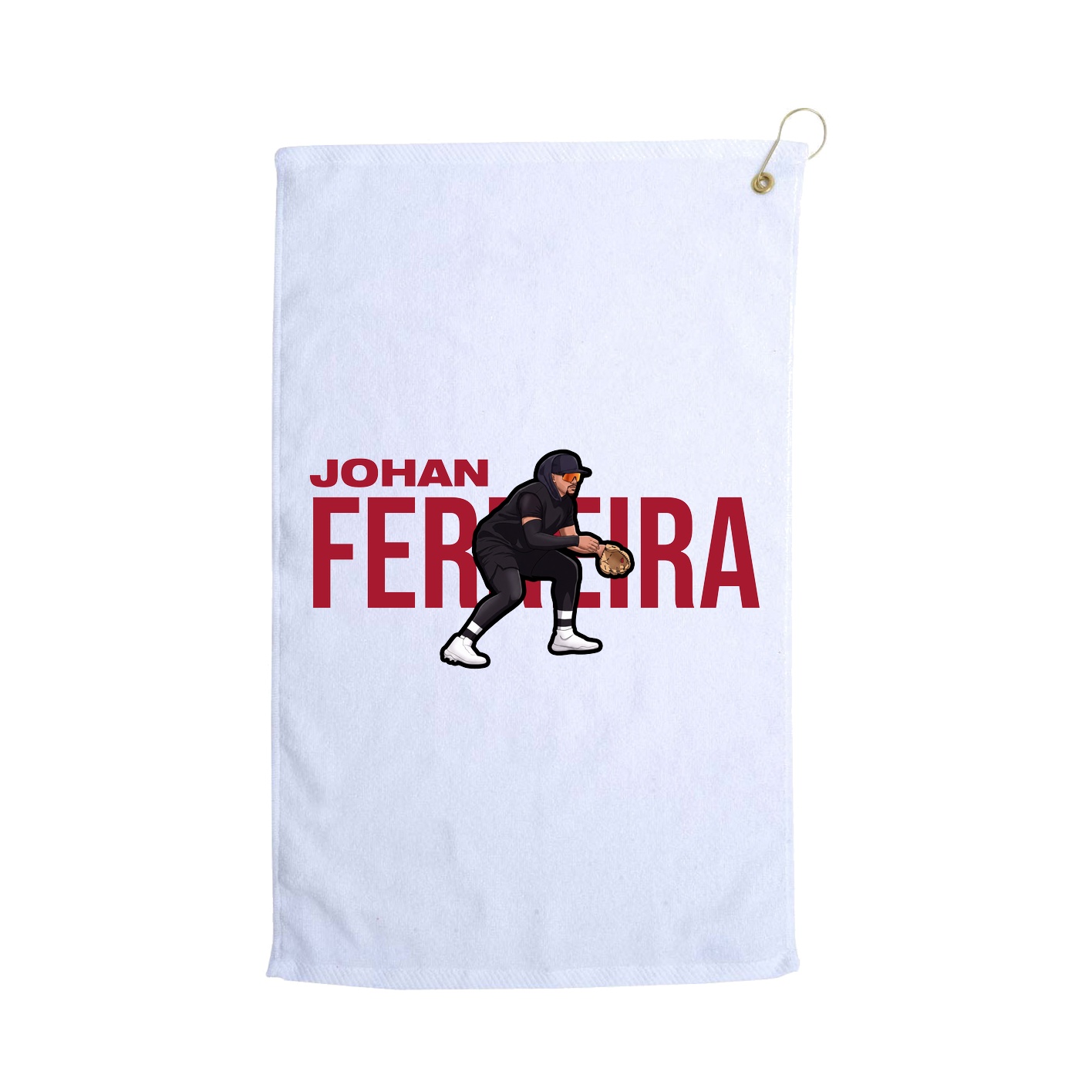 Golf Towel — Player Name in White
