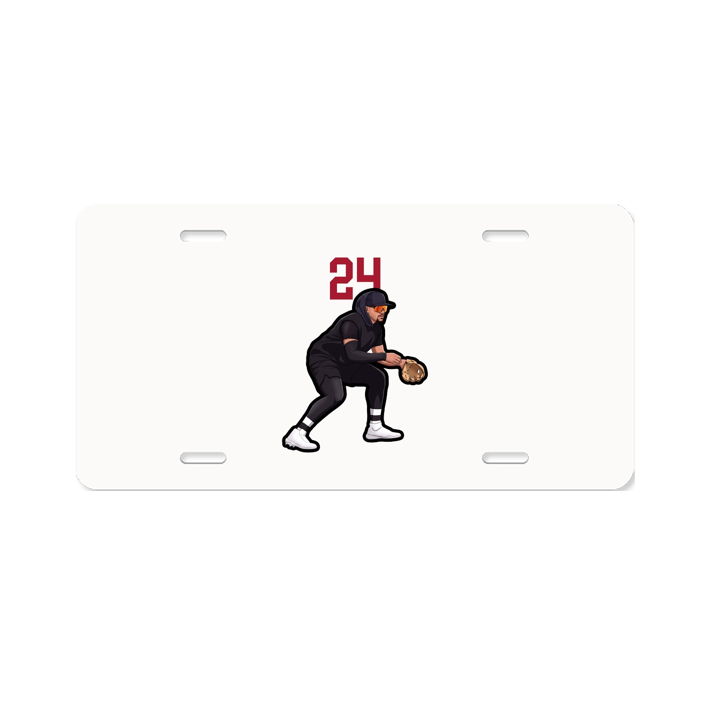 License Plate — Number Top in Classic