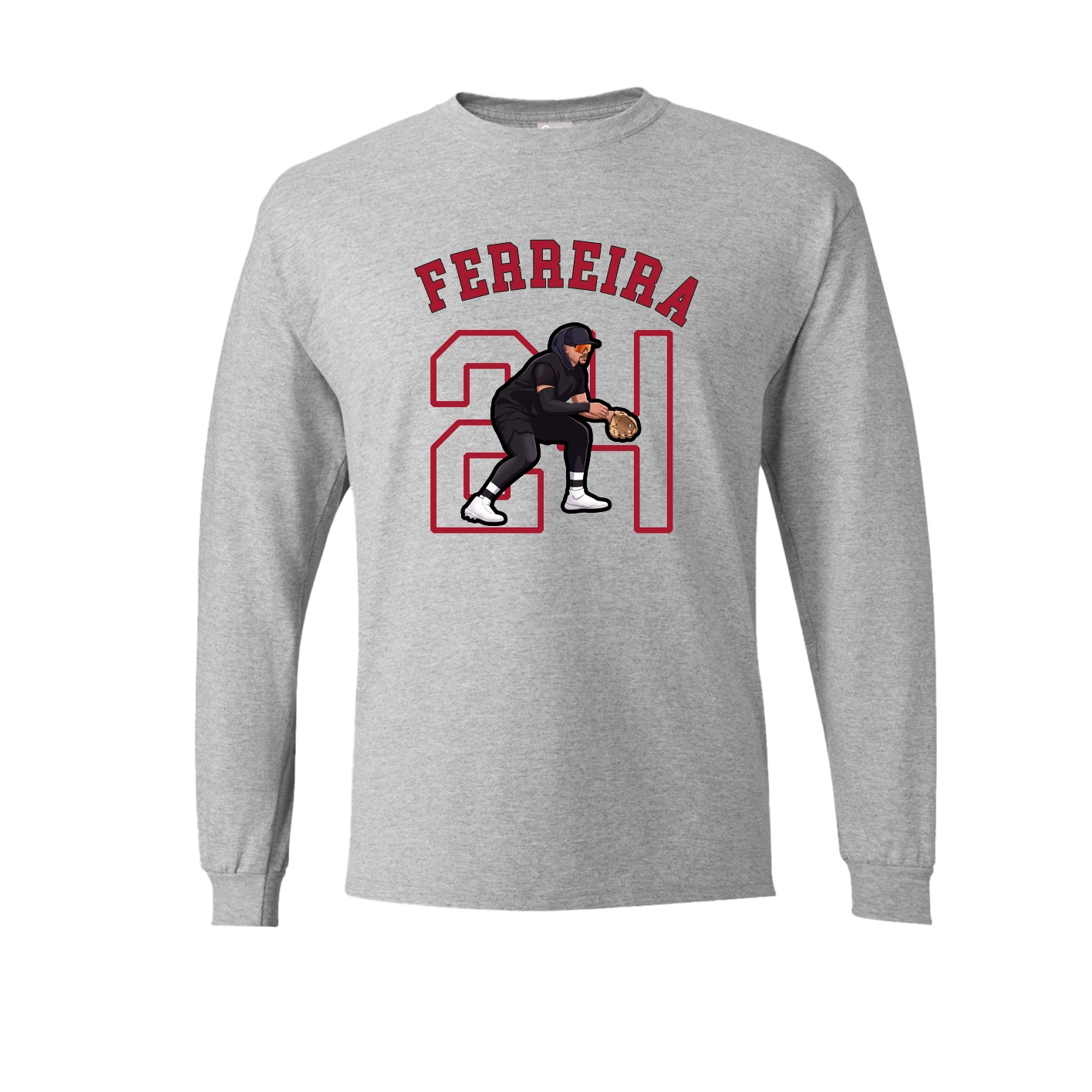 Long Sleeve Tee — Shirsey Arch in Grey