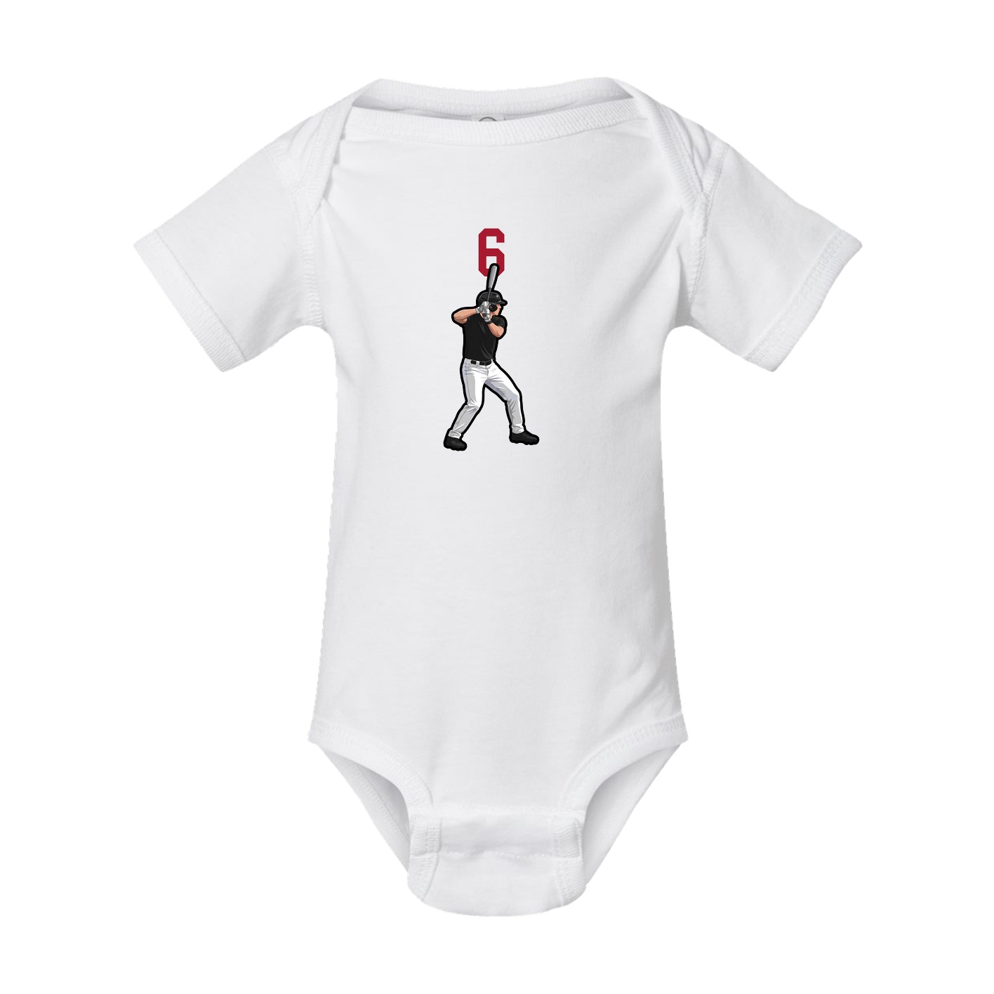 Baby Onesie — Number Top in White