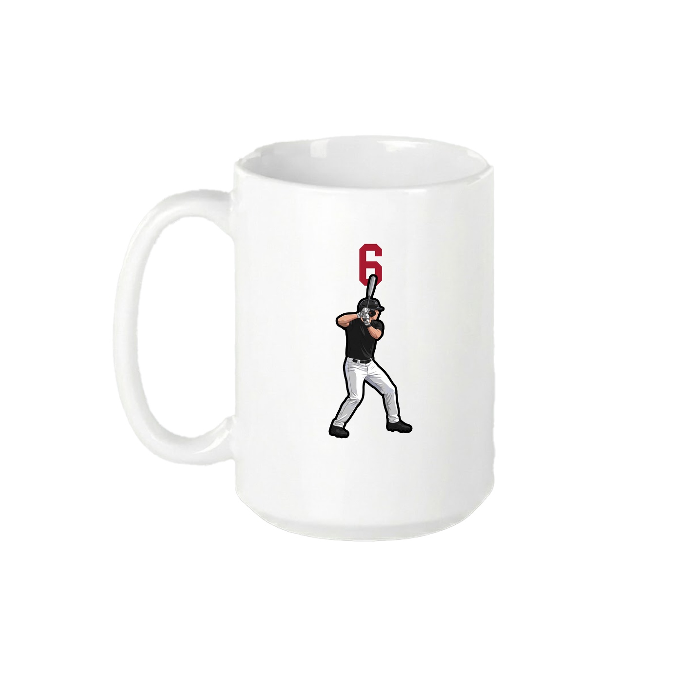 15oz Coffee Mug — Number Top in White