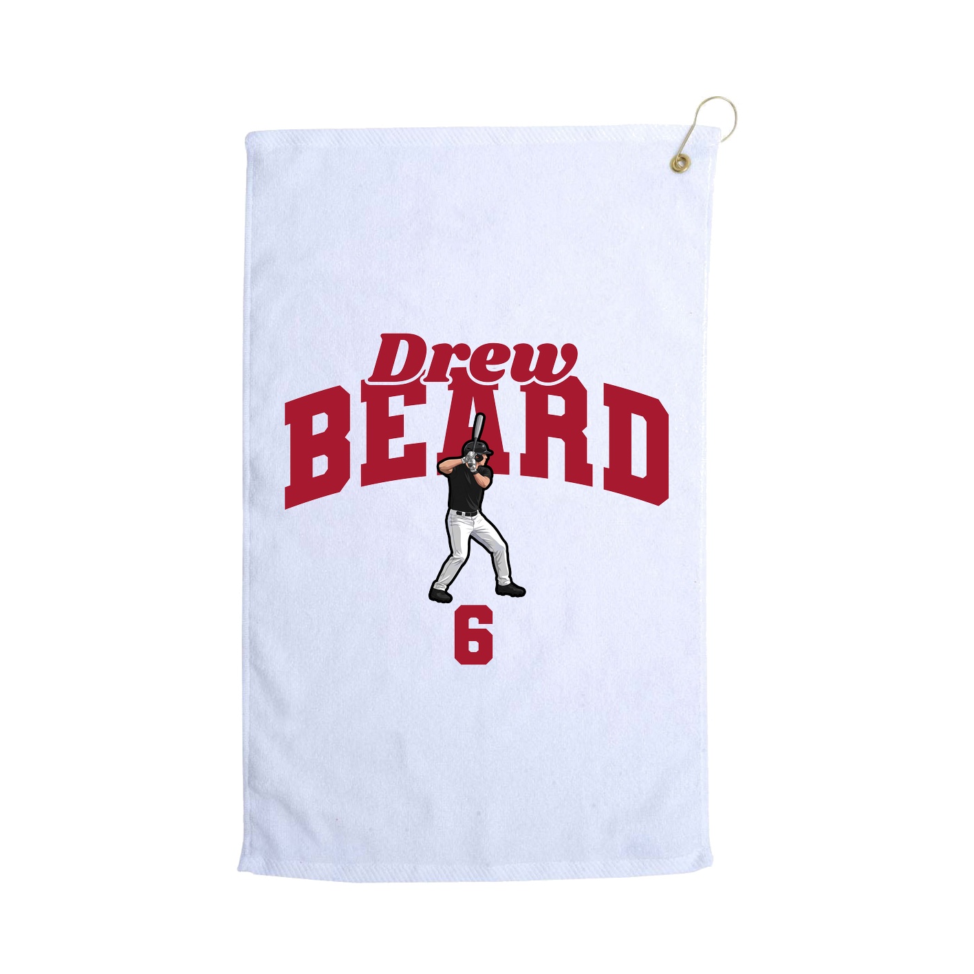 Golf Towel — Signature Arch in White