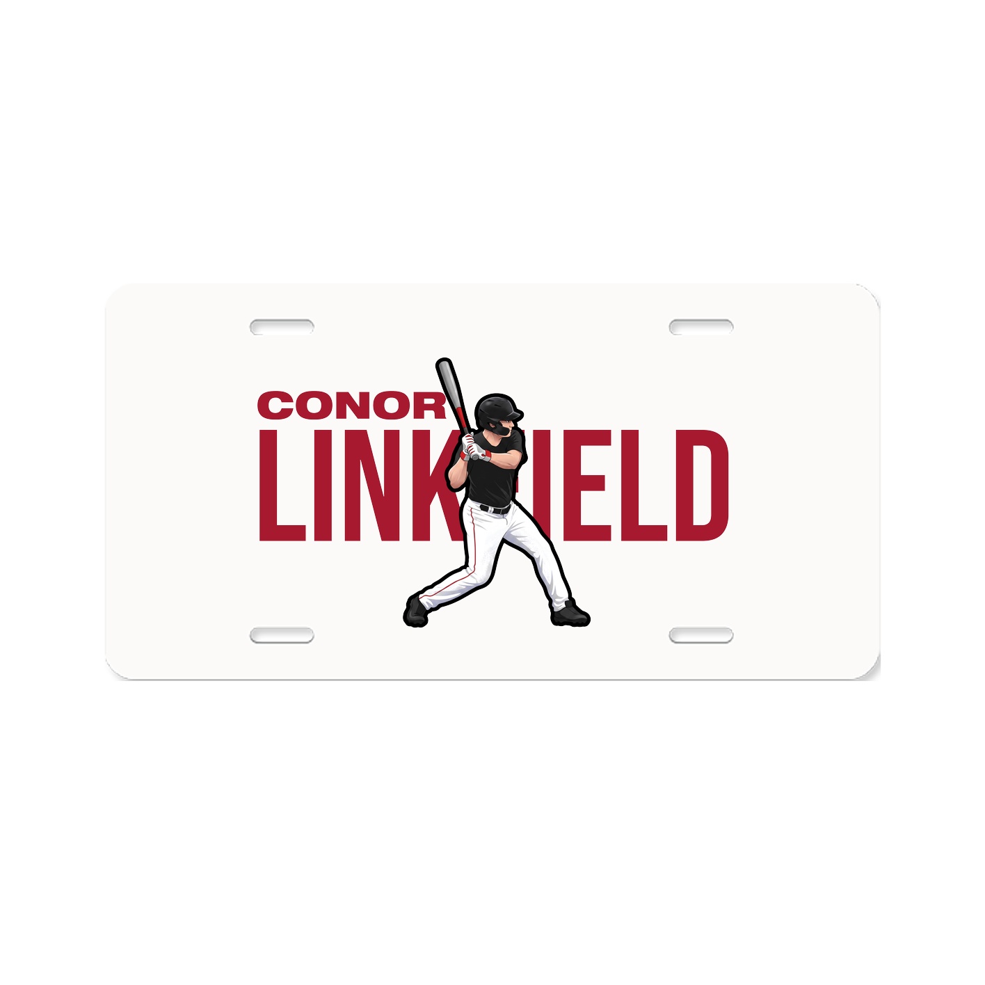 License Plate — Player Name in Classic
