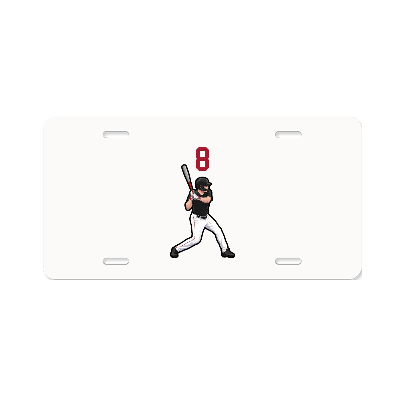 License Plate — Number Top in Classic