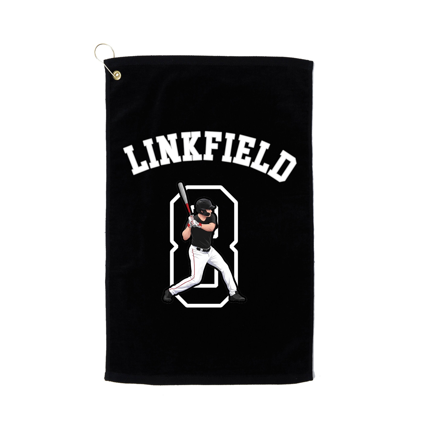 Golf Towel — Shirsey Arch in Black