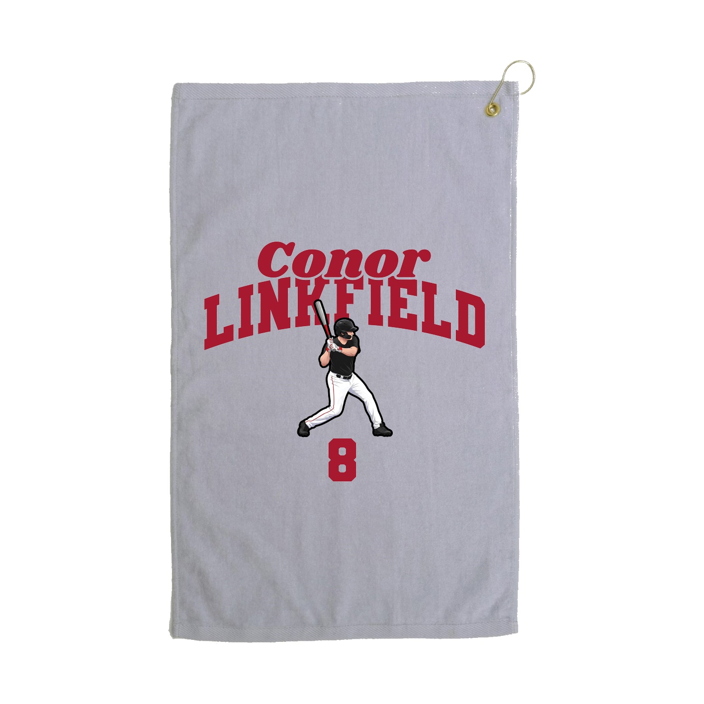 Golf Towel — Signature Arch in Grey