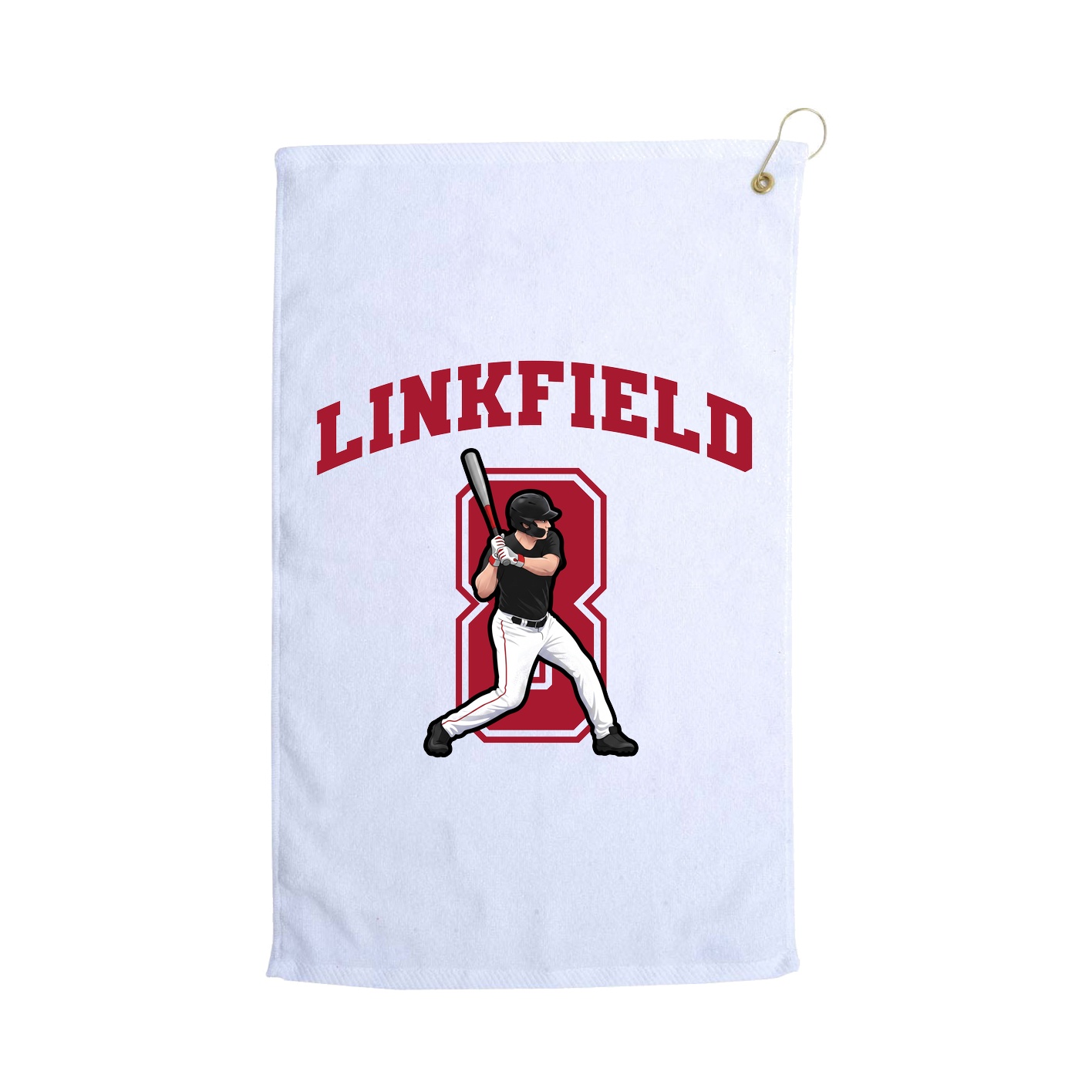 Golf Towel — Number in White