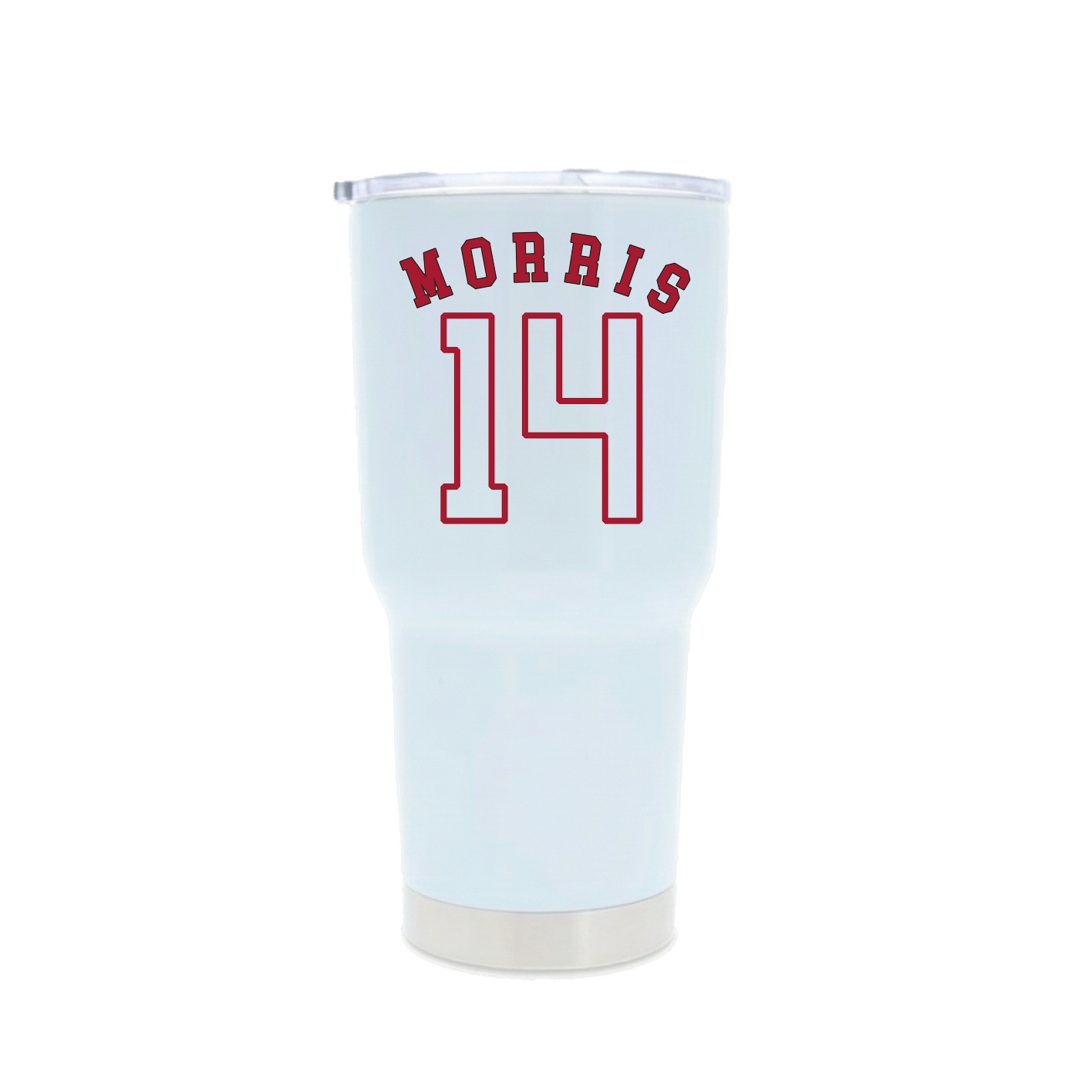 30oz Stainless Steel Tumbler — Shirsey Arch in White