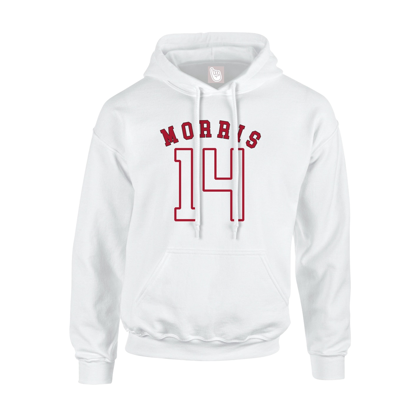 Youth Hoodie — Shirsey Arch in White
