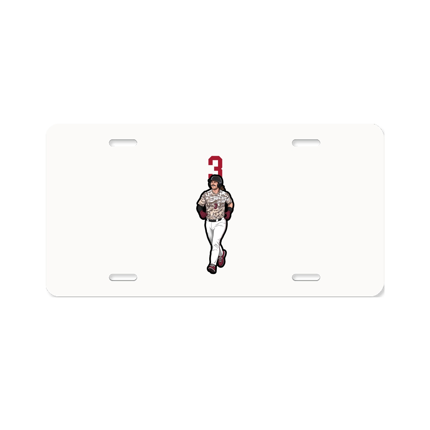 License Plate — Number Top in Classic