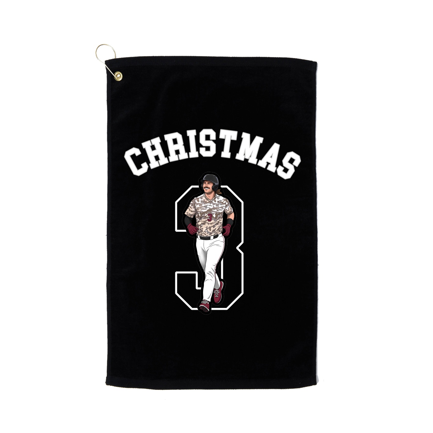 Golf Towel — Shirsey Arch in Black
