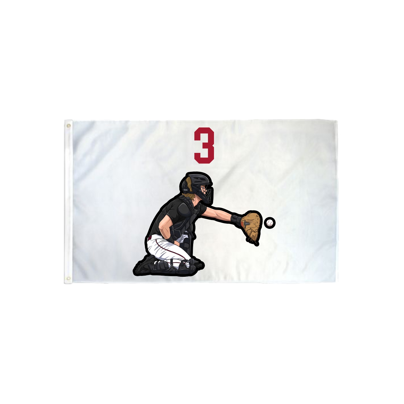 3x5 Flag — Number Top in Classic