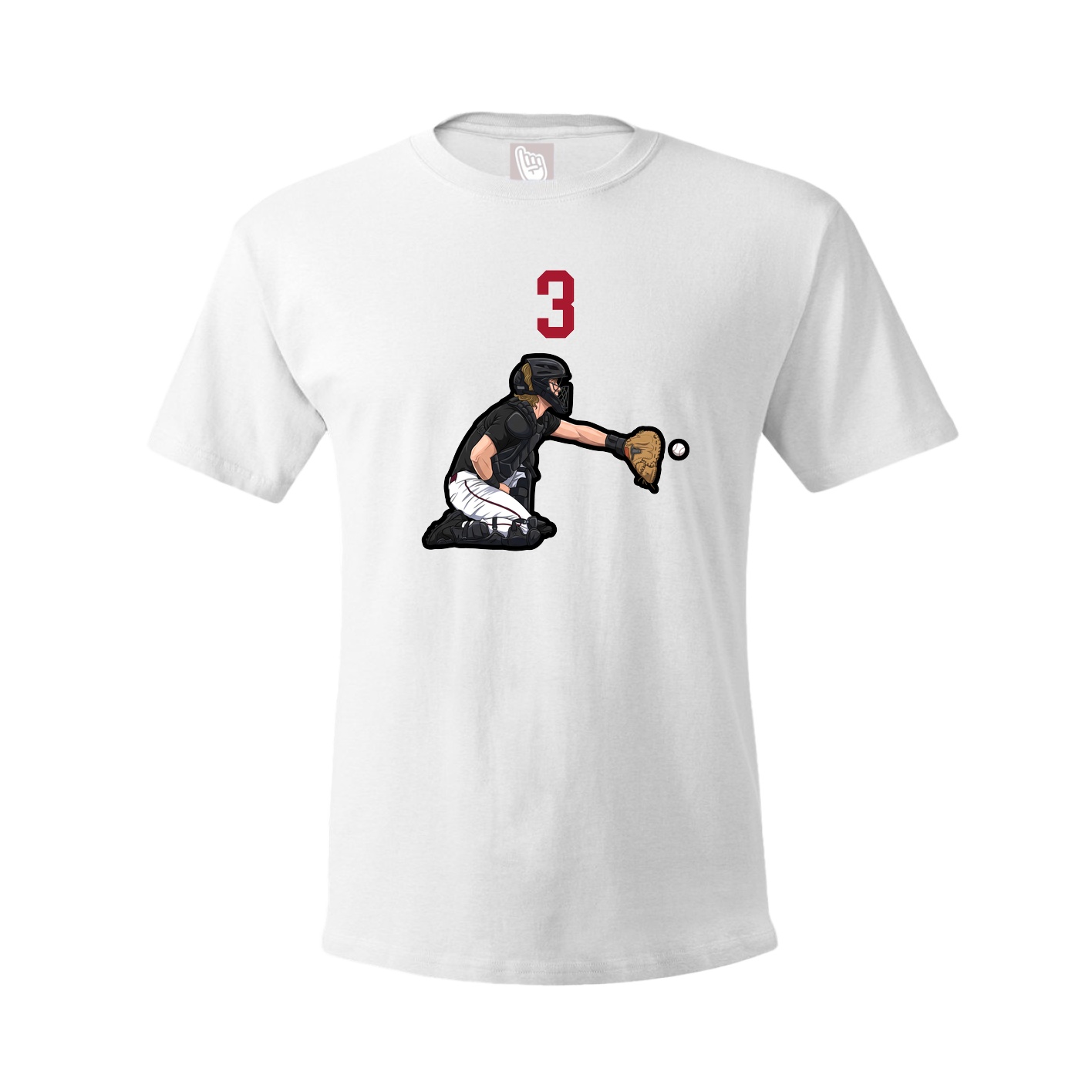 Tee — Number Top in White