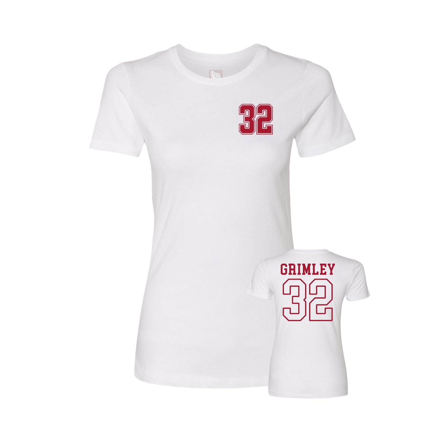 Womens Tee — Chest Back in White