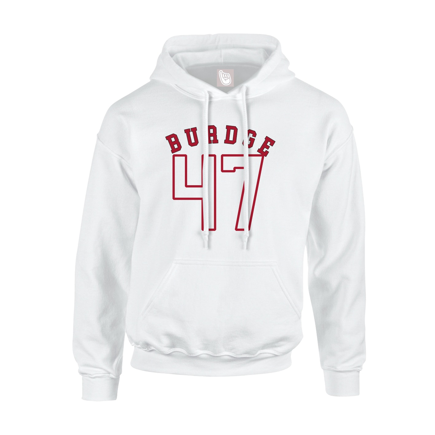 Youth Hoodie — Shirsey Arch in White