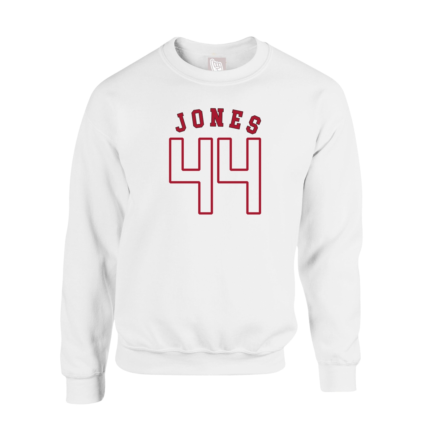 Fleece Crew — Shirsey Arch in White