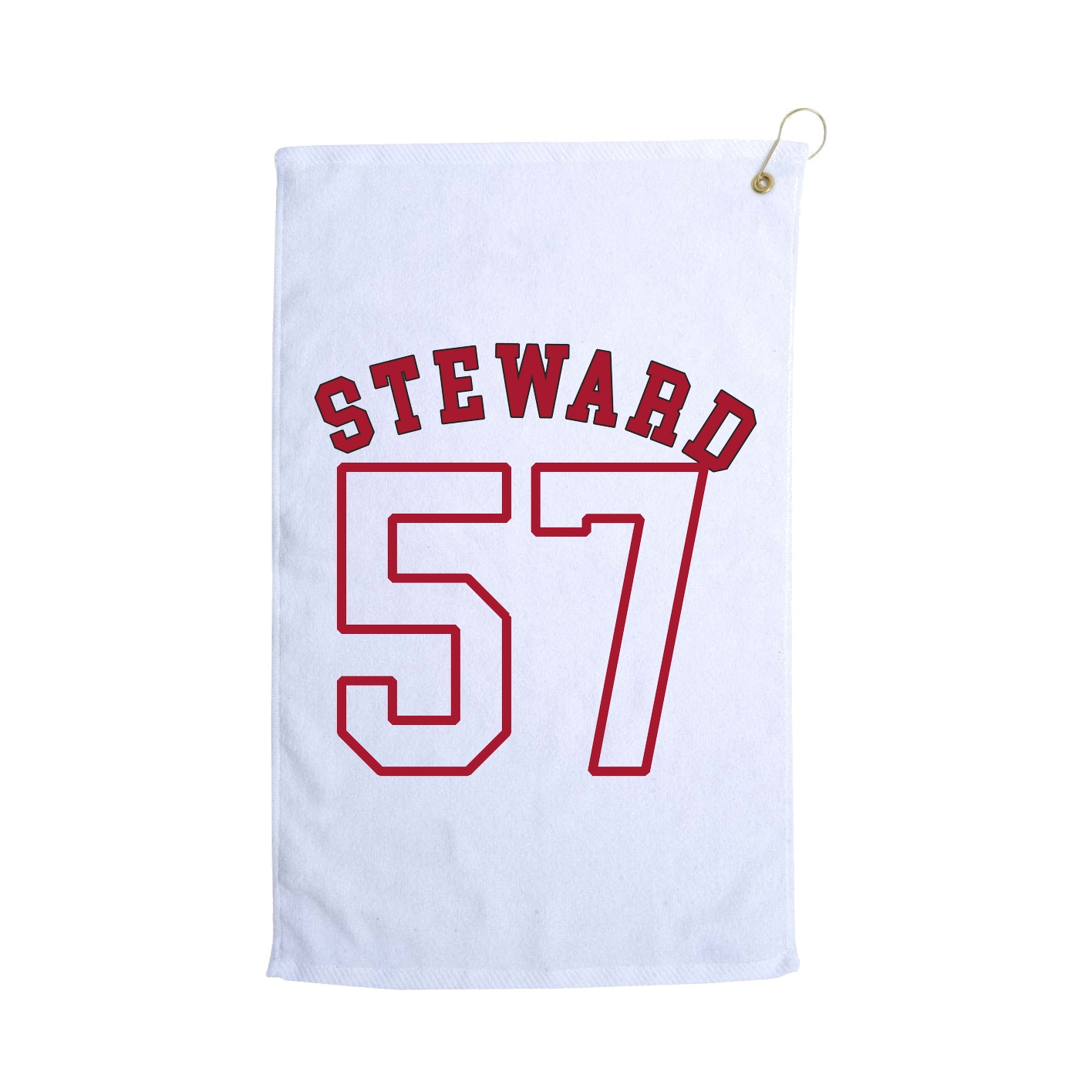 Golf Towel — Shirsey Arch in White