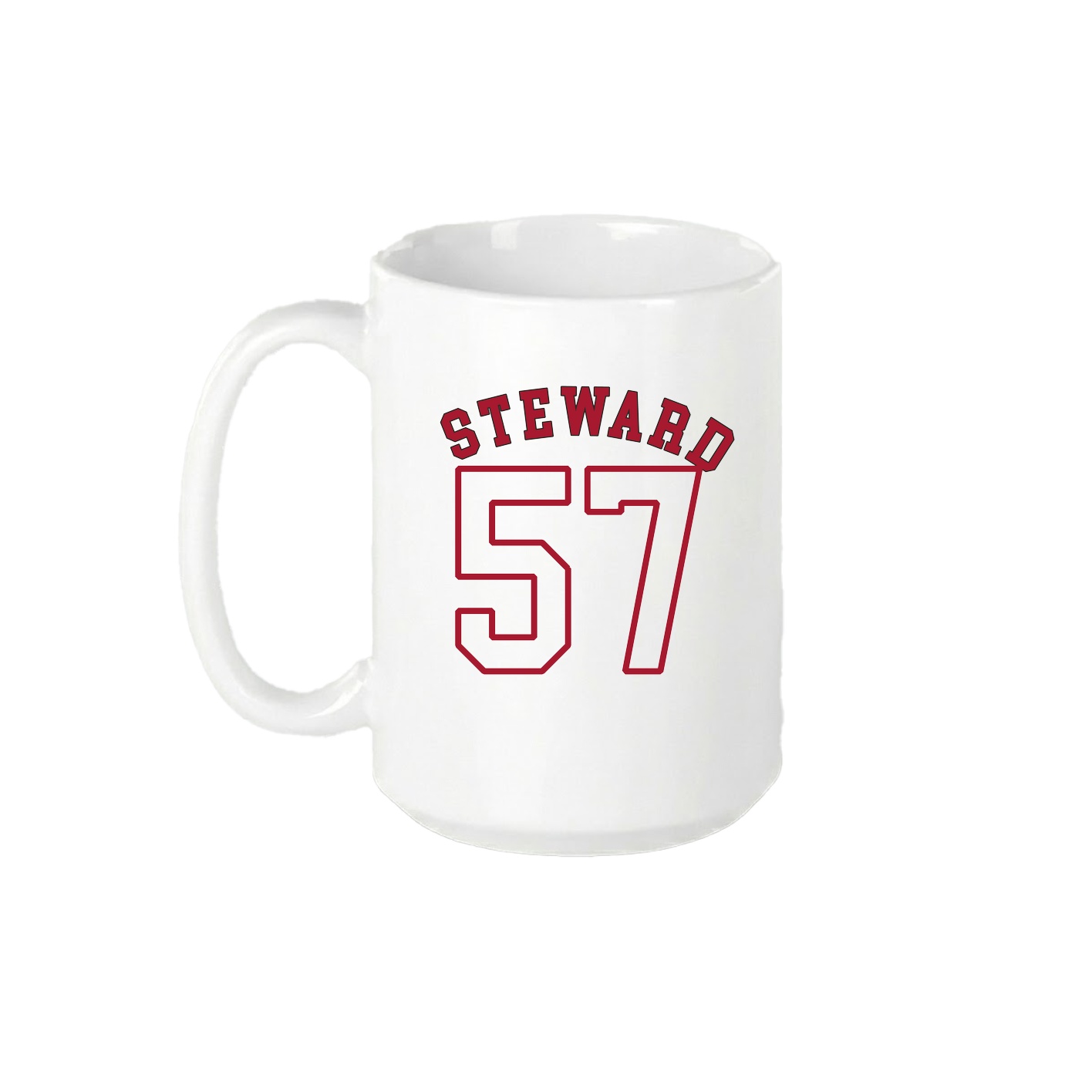 15oz Coffee Mug — Shirsey Arch in White