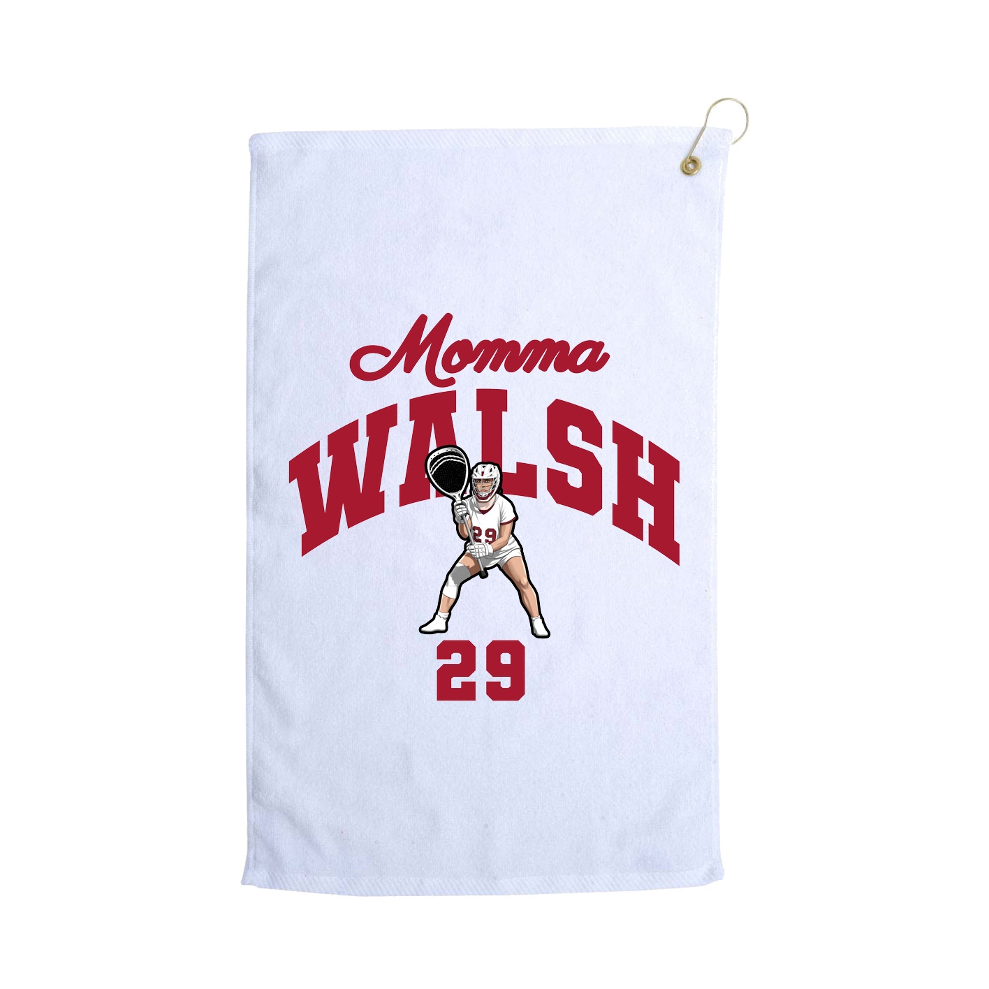 Golf Towel — Mothers Day Arch in White
