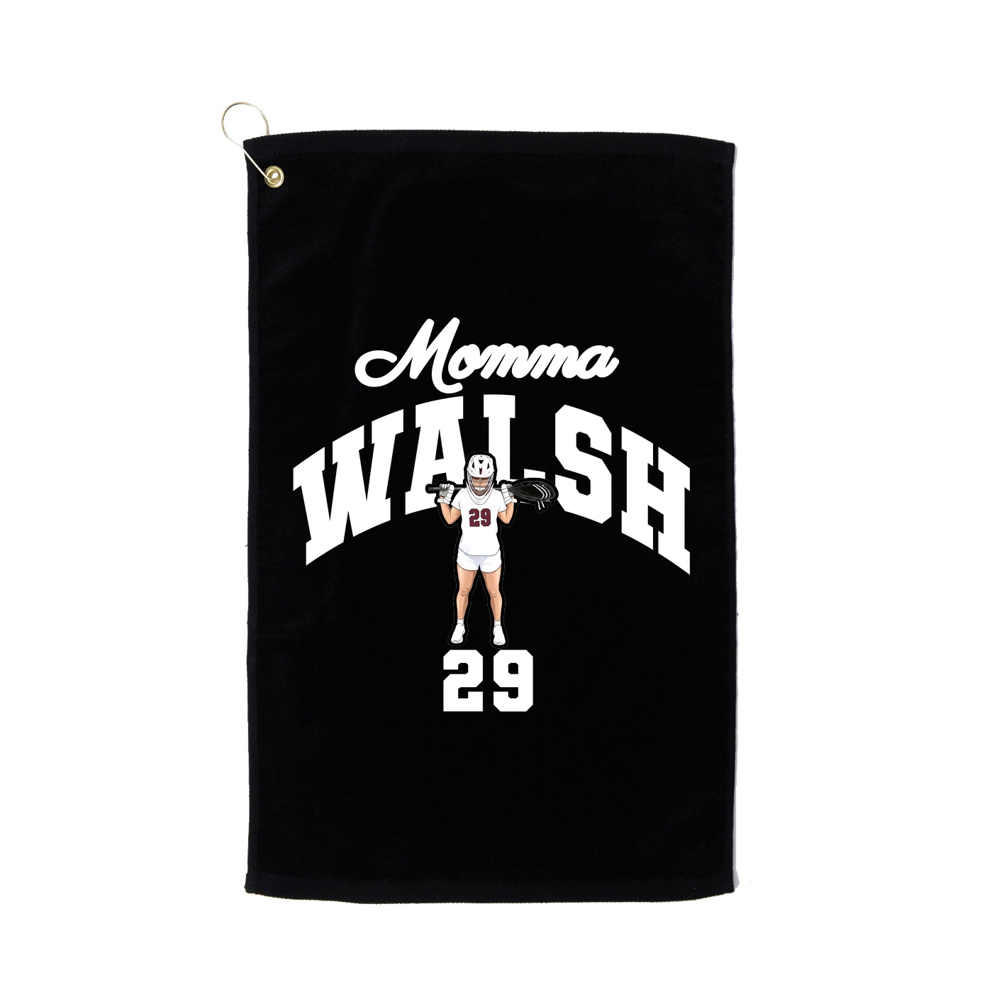 Golf Towel — Mothers Day Arch in Black