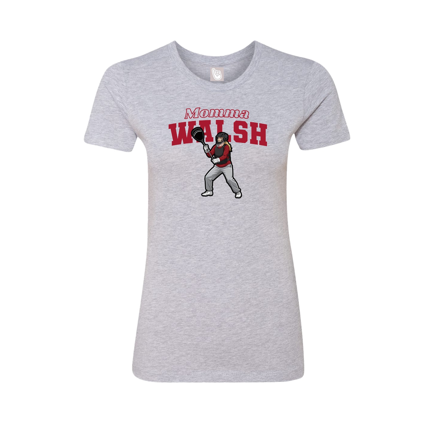 Womens Tee — Mothers Day Block in Grey