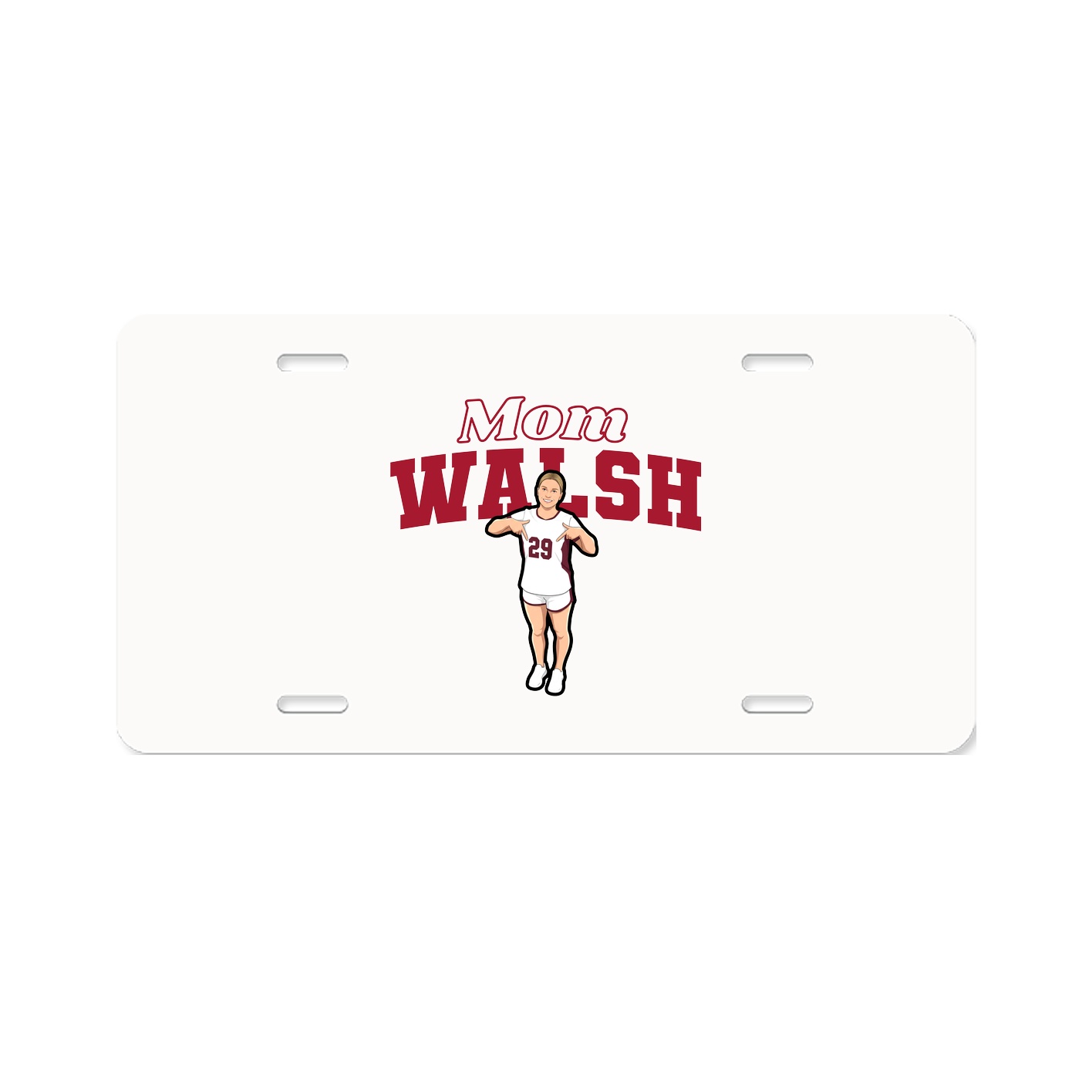 License Plate — Mothers Day Block in Classic