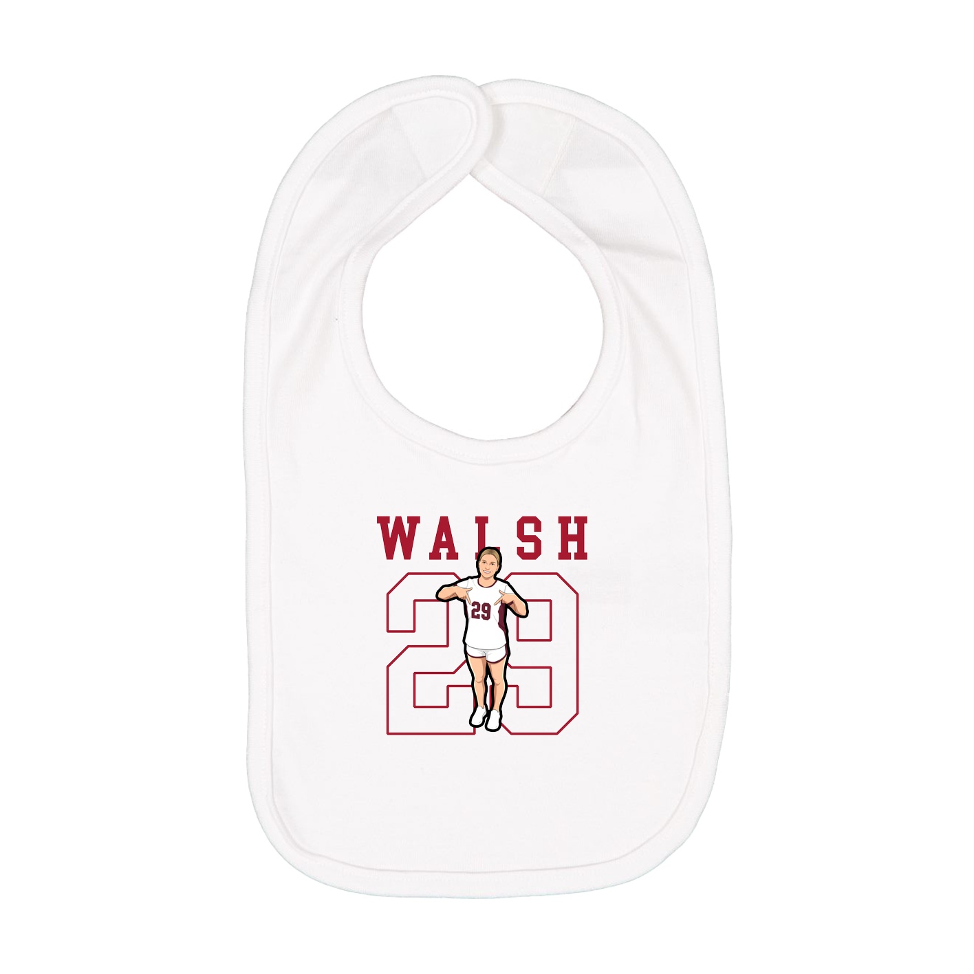 Infant Bib — Shirsey in White