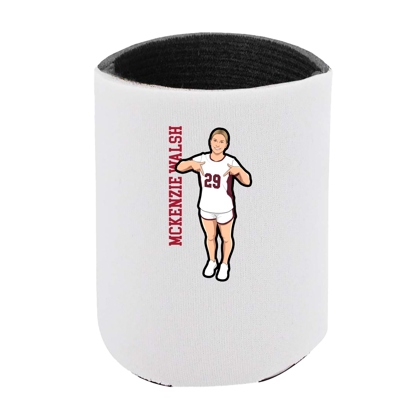 Can Holder — Name Vertical in White