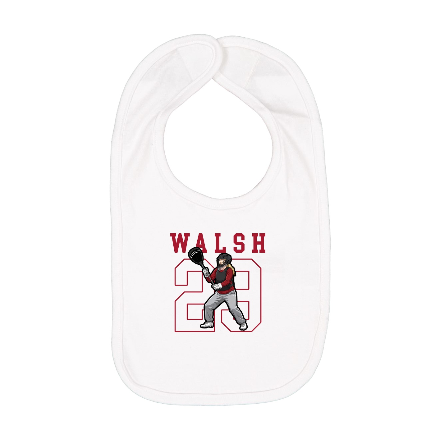 Infant Bib — Shirsey in White