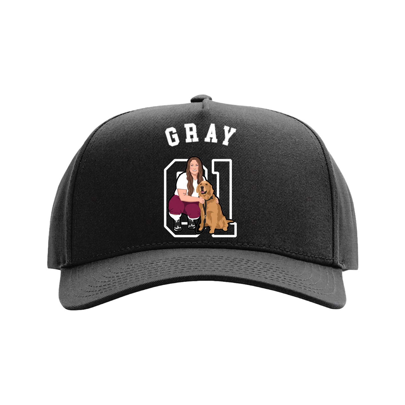 Full Fabric Five-Panel Champ Cap