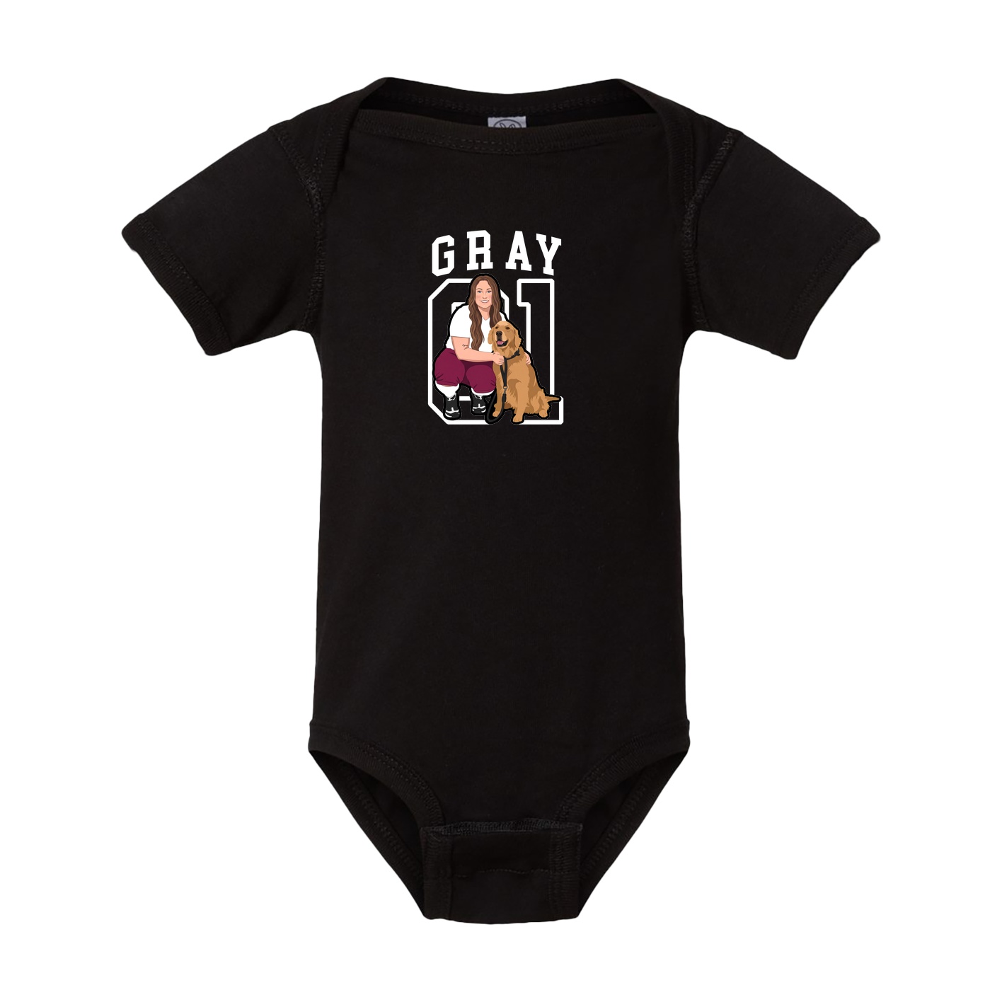 Baby Onesie — Shirsey in Black