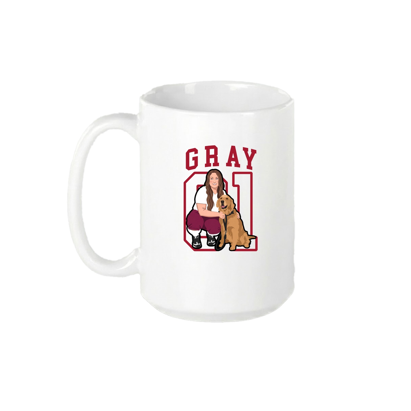 15oz Coffee Mug — Shirsey in White