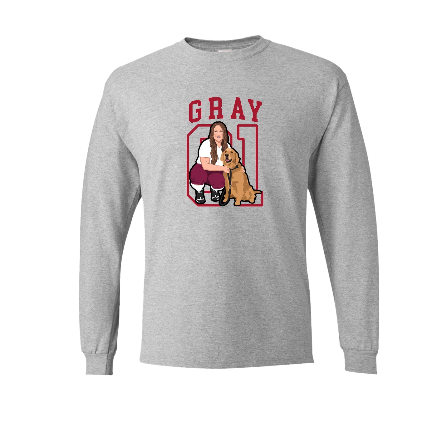 Long Sleeve Tee — Shirsey in Grey