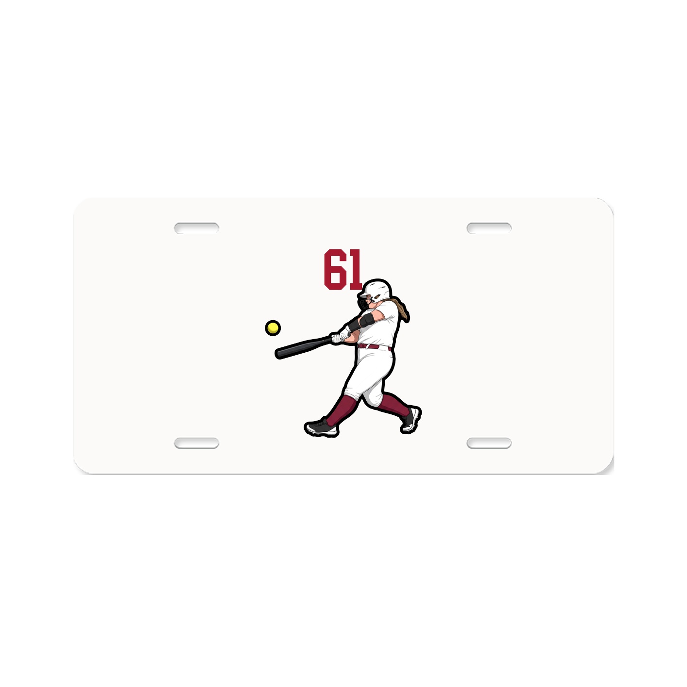 License Plate — Number Top in Classic