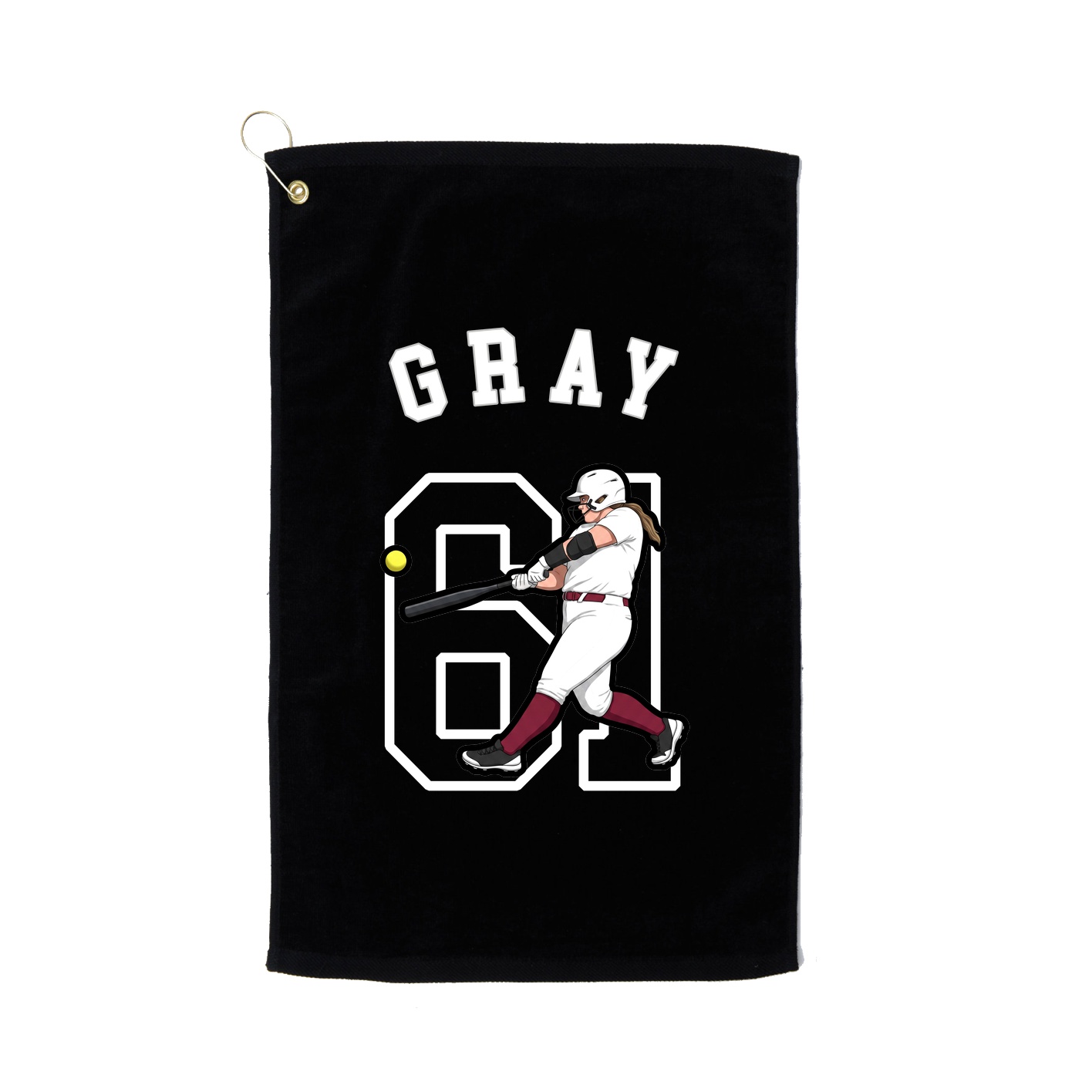 Golf Towel — Shirsey Arch in Black