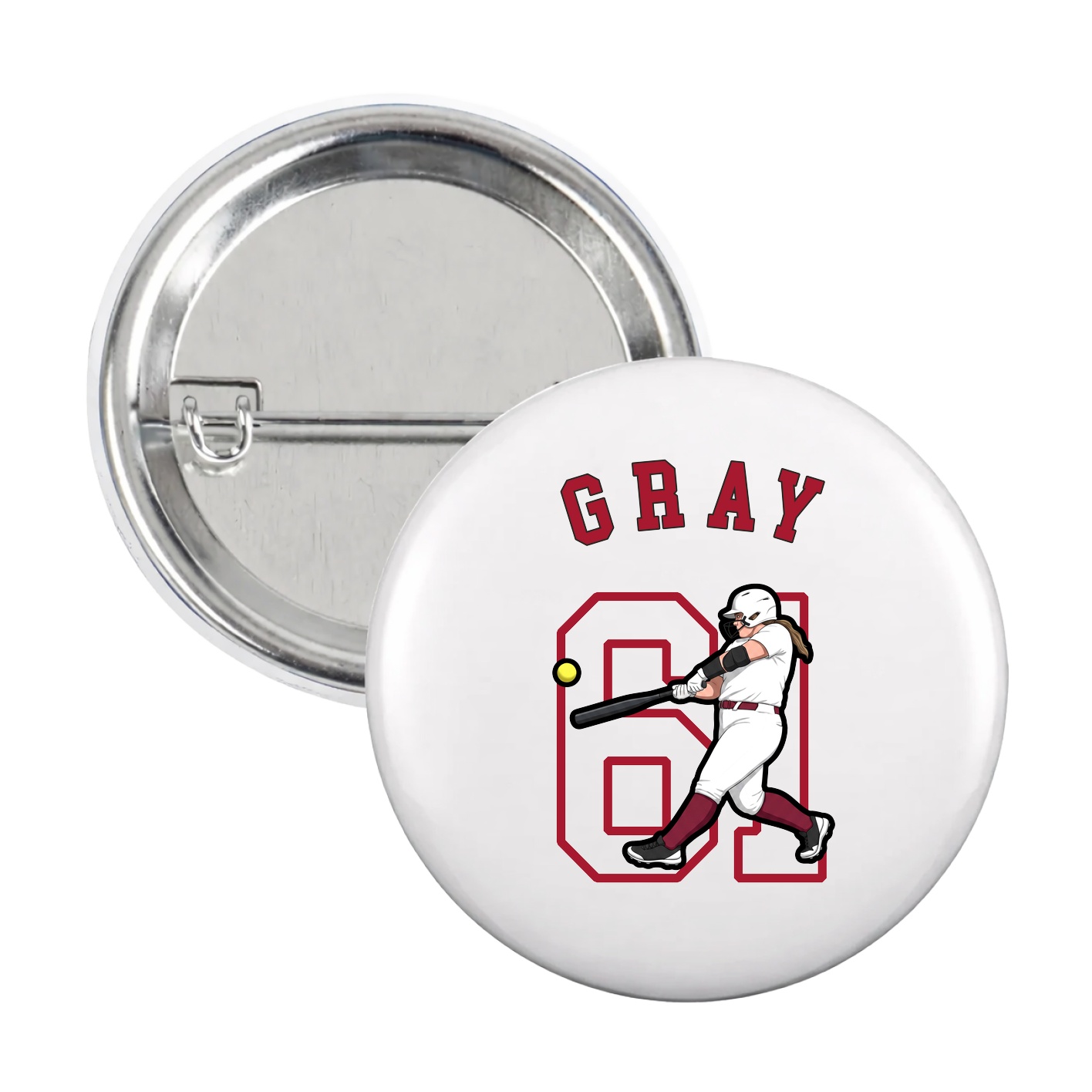 Game Day Button — Shirsey Arch in White