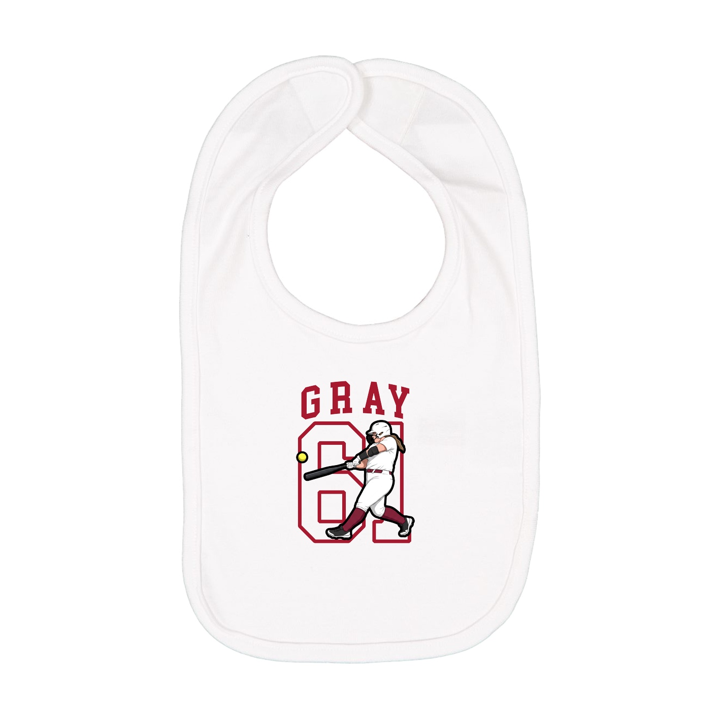 Infant Bib — Shirsey in White